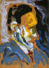 DAZAI Osamu, “Self-Portrait” oil painting, circa 1947