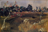 DAZAI Osamu, “Landscape” oil painting, circa 1940